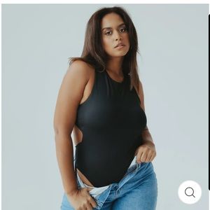 NWOT HIGH NECK OPEN BACK BRAMISUIT